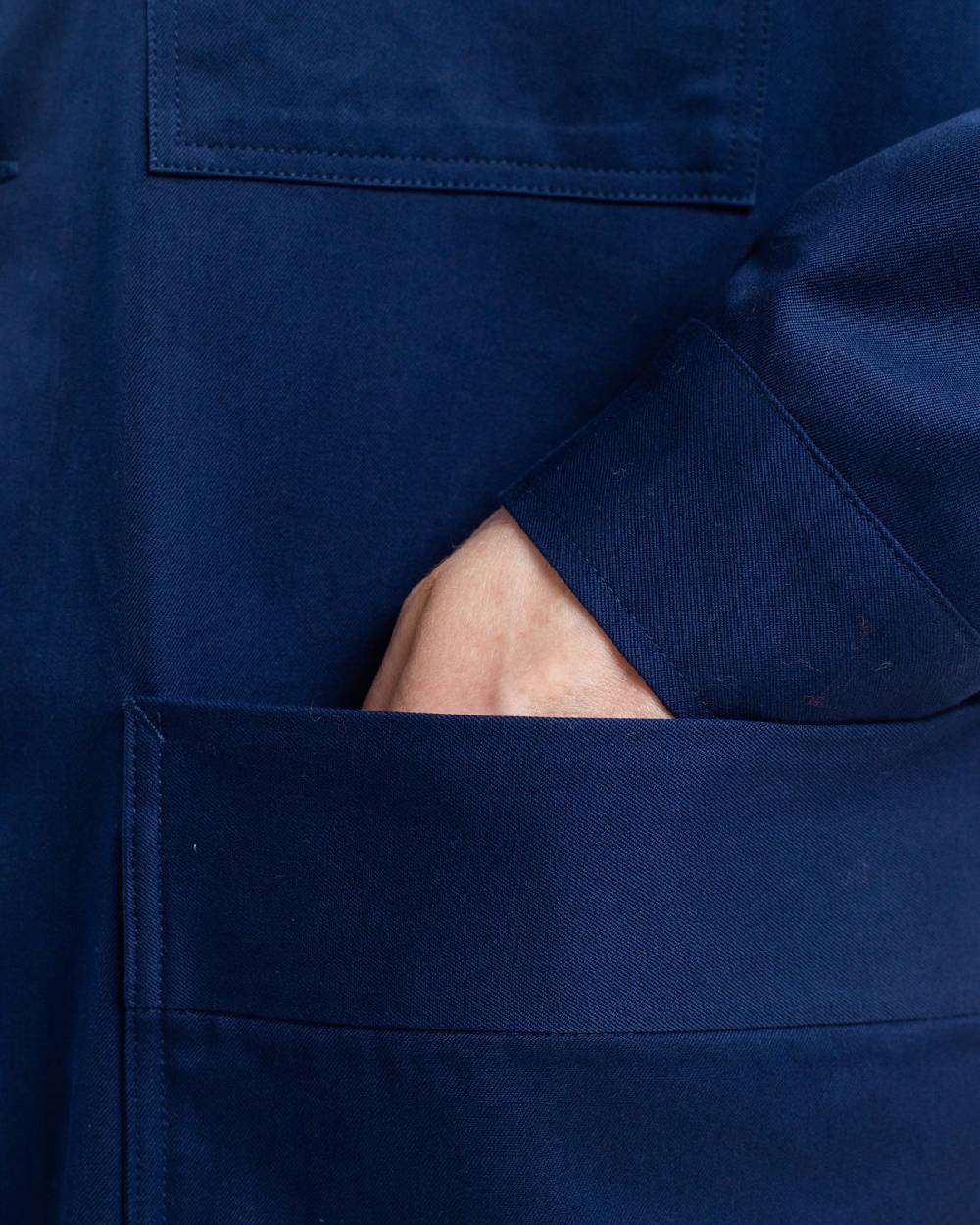 Rotholz Workwear Jacke Bio Twill - Blau Kostenloser Versand