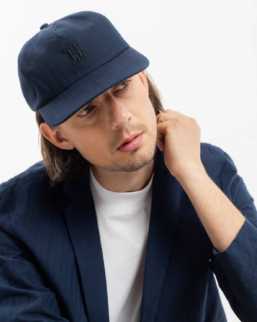 Rotholz Workwear Blazer Leinen Mix - Dunkelblau Lagerräumung