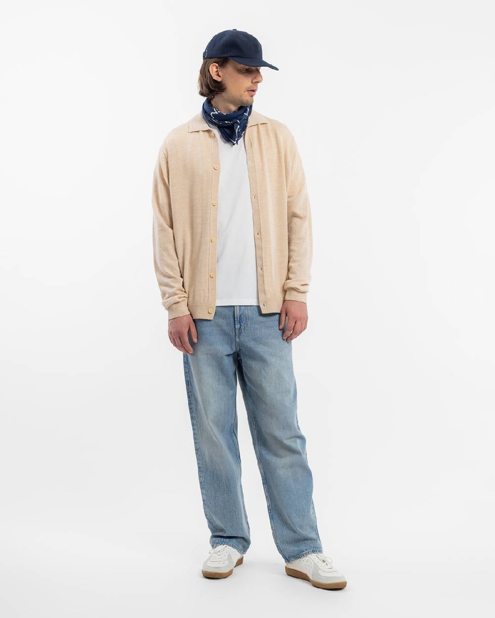 Rotholz Strick Shirt Merinowolle - Sand Online Outlet
