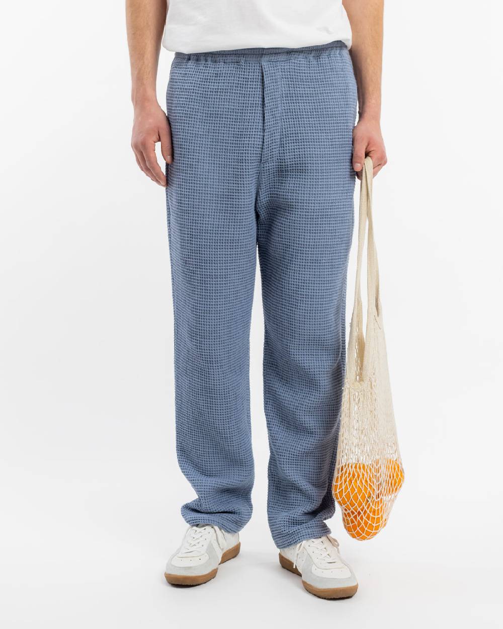 Rotholz Weite Hose Waffle Cotton - Hellblau Tägliche Deals