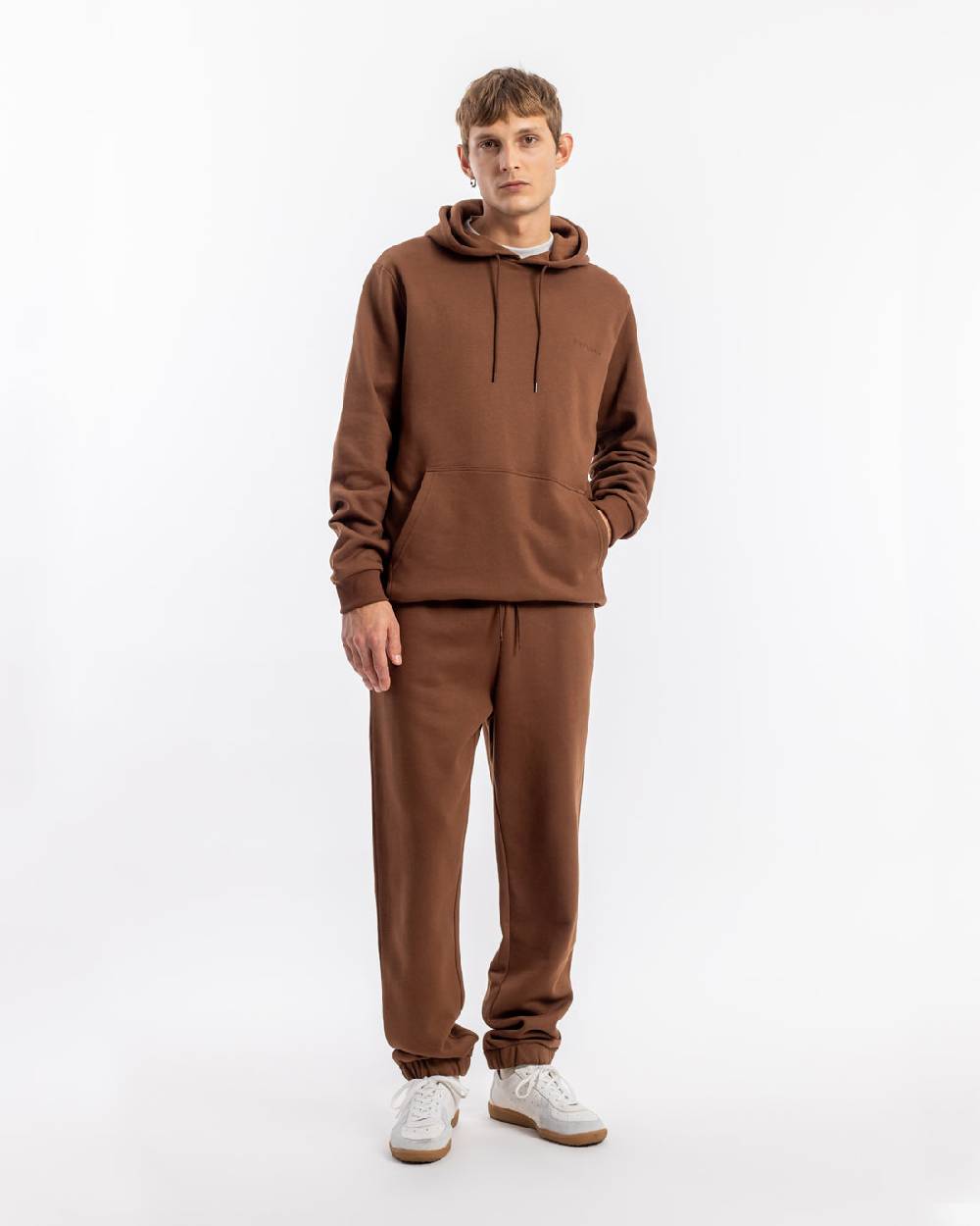 Rotholz Logo Sweatpants Bio Baumwolle - Braun Sonderangebote