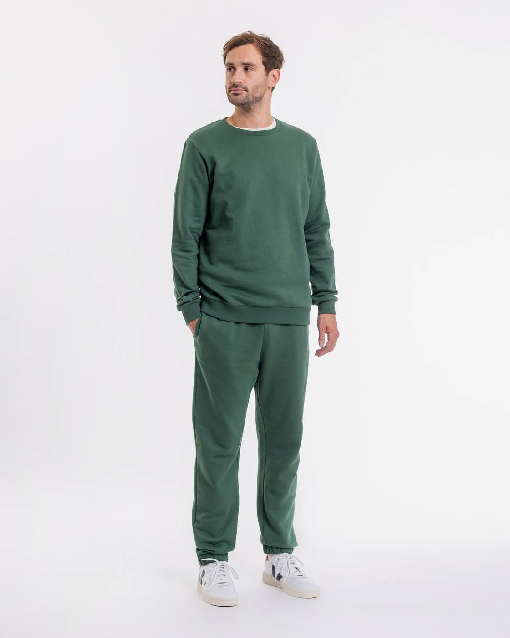 Rotholz Logo Sweatpants aus Bio-Baumwolle Grün VIP-Rabatte