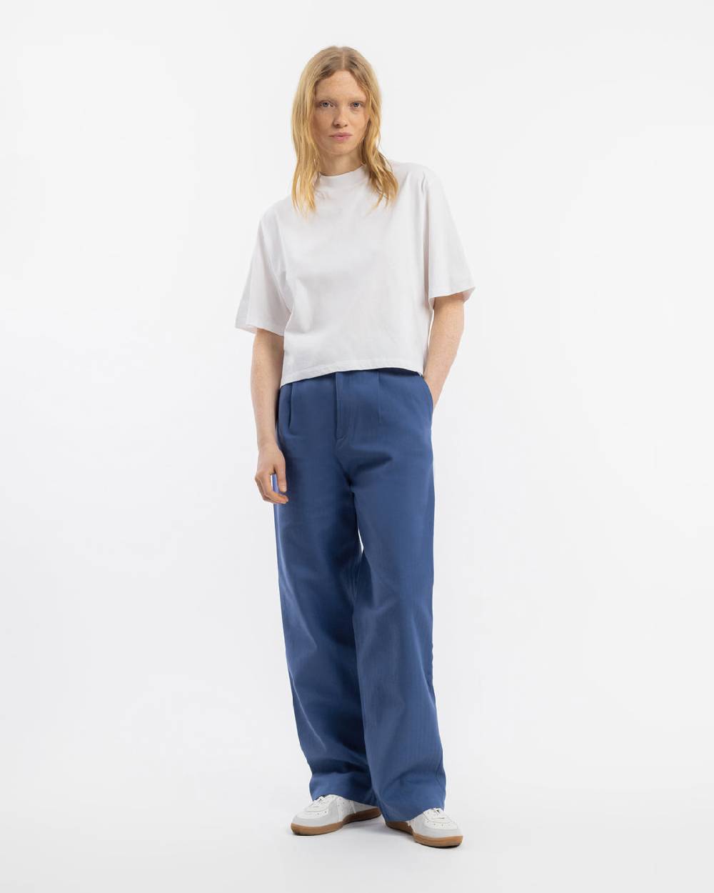 Rotholz High Waist Hose Bio-Baumwolle - Blau Riesige Rabatte