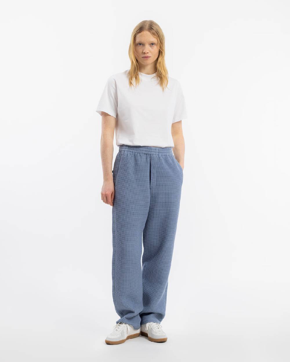 Rotholz Weite Hose Waffle Cotton - Hellblau 50% Rabatt mit kostenlosem Versand