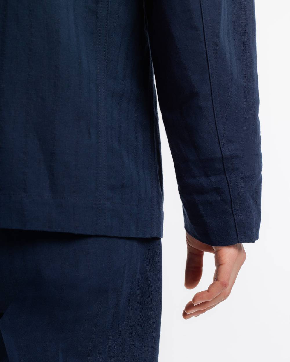 Rotholz Workwear Blazer Leinen Mix - Dunkelblau Hotsell