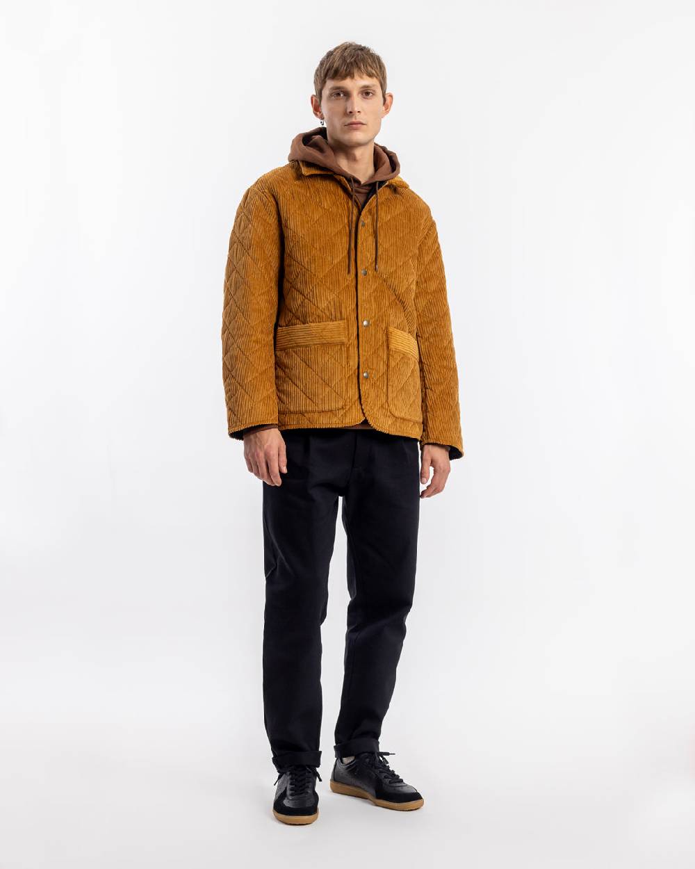 Rotholz Gesteppte Cord Jacke - Toffee Sonderangebot