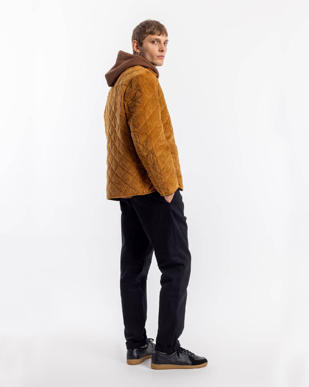 Rotholz Gesteppte Cord Jacke - Toffee Sonderangebot