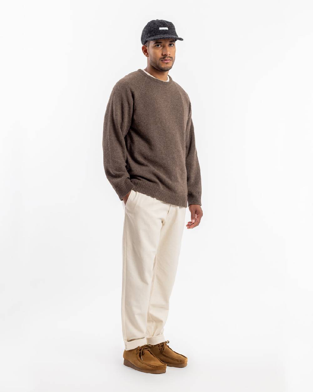 Rotholz Strickpullover Wollmischung - Braun Cyber Monday