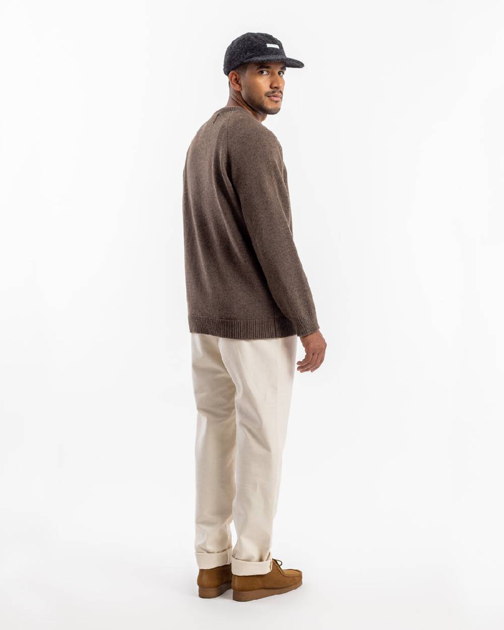 Rotholz Strickpullover Wollmischung - Braun Cyber Monday