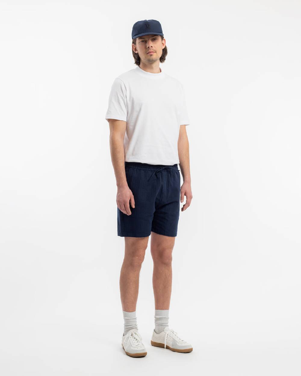 Rotholz Kurze Hose Leinen Mix - Dunkelblau Online Outlet