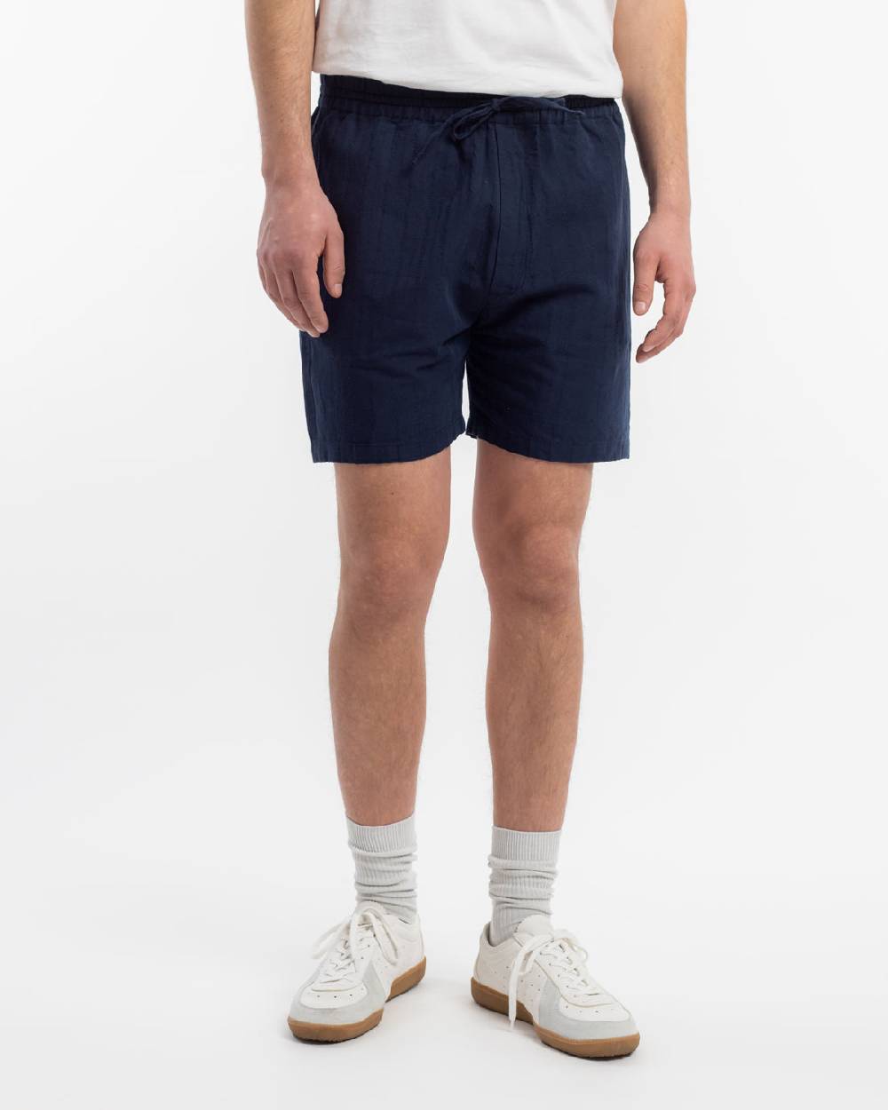 Rotholz Kurze Hose Leinen Mix - Dunkelblau Online Outlet