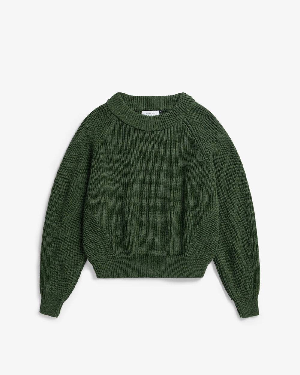 Rotholz Grober Strickpullover Recycelte Wolle - Grün Bestseller