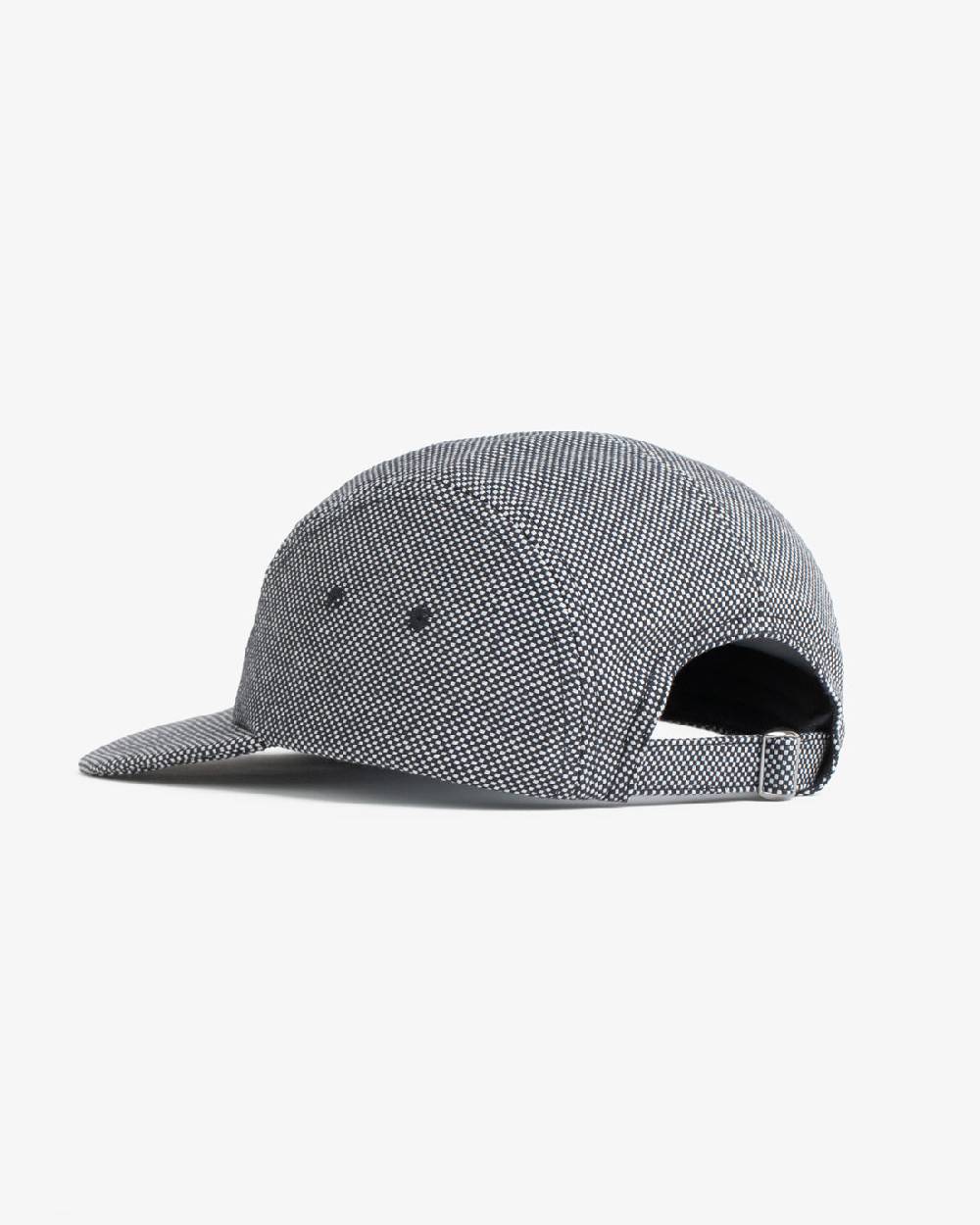 Rotholz Retro 5-Panel Cap Schwarz Kariert Super Sparpreis