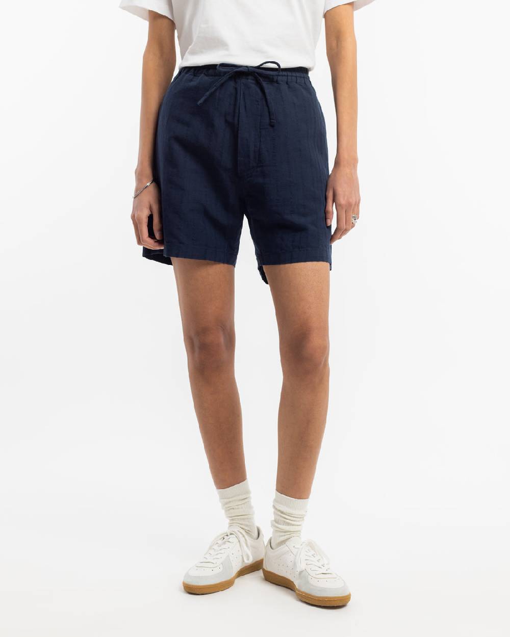 Rotholz Kurze Hose Leinen Mix - Dunkelblau Sonderangebot der Fabrik