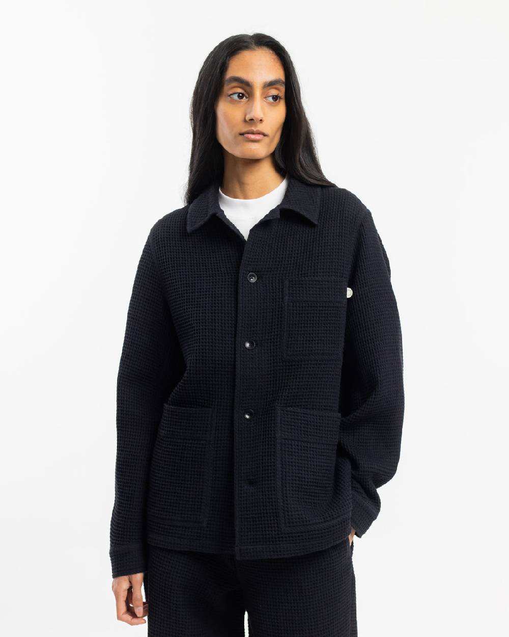 Rotholz Workwear Jacke Waffle Cotton - Schwarz Bis zu 55% Rabatt
