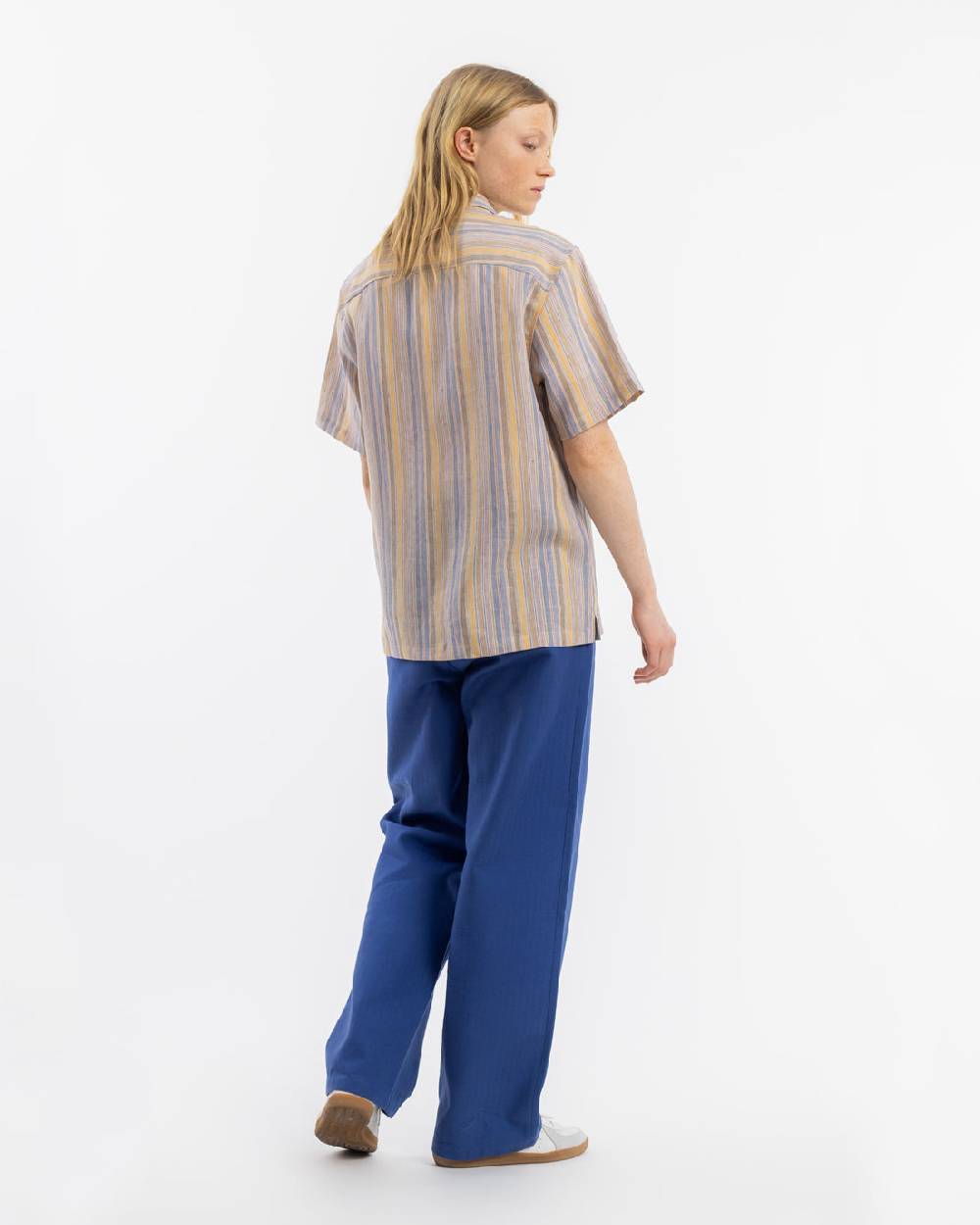 Rotholz Bowling Shirt Leinen Mix - Gestreift Clearance-Verkauf