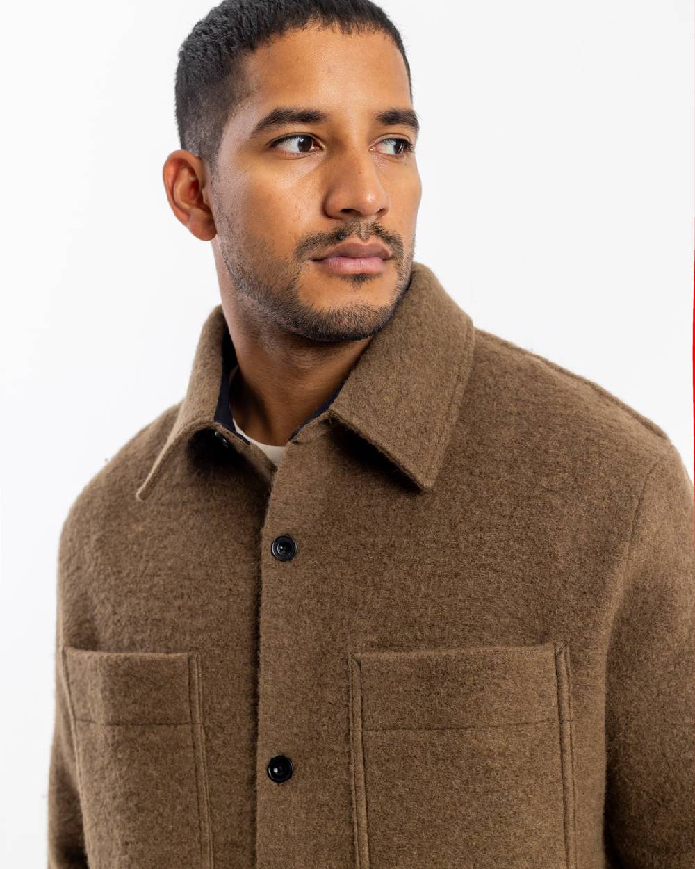 Rotholz Overshirt Bio Wollmischung - Braun Günstiger Verkauf