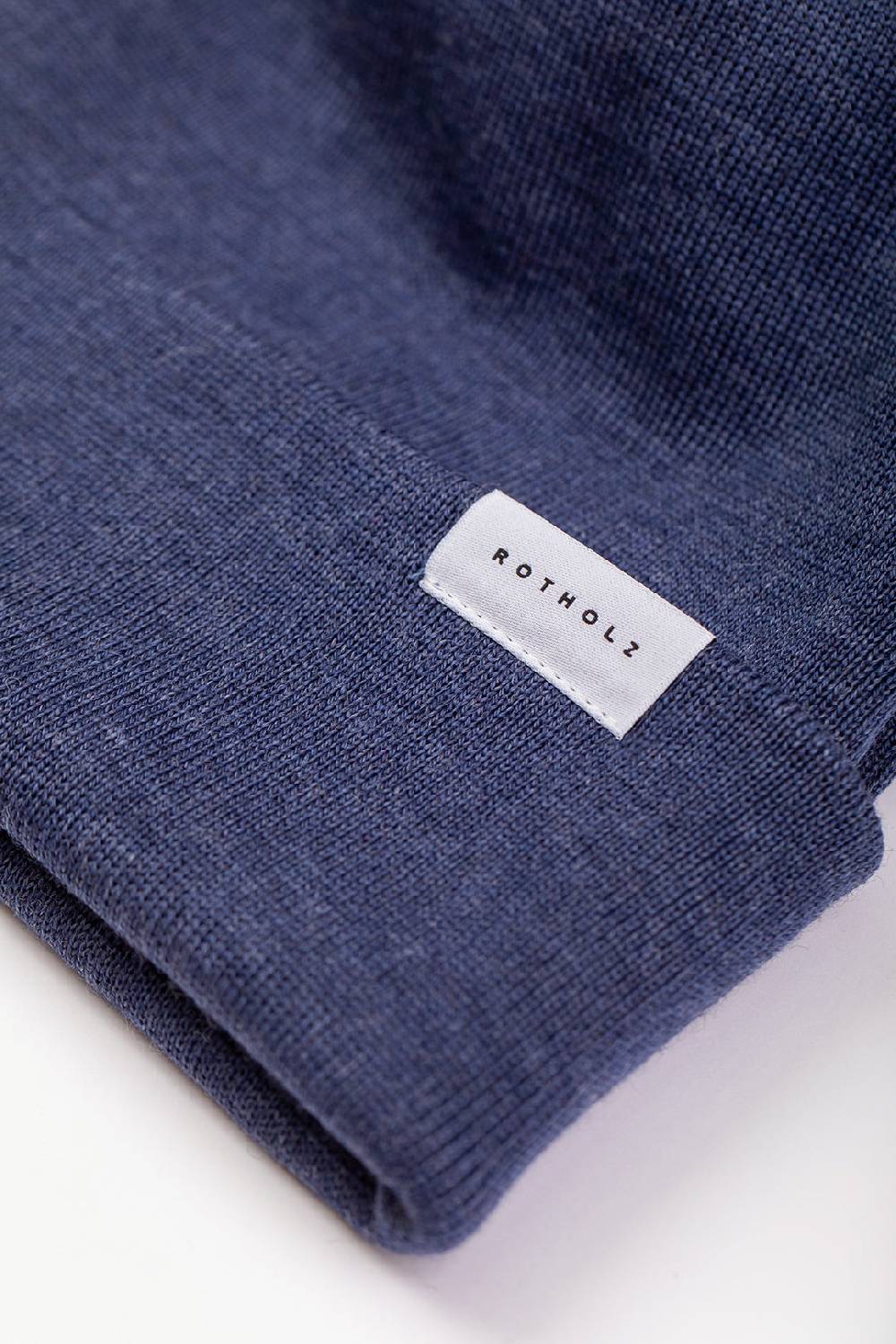 Rotholz Kurze Mütze Merino Fein - Blau Flash Sale