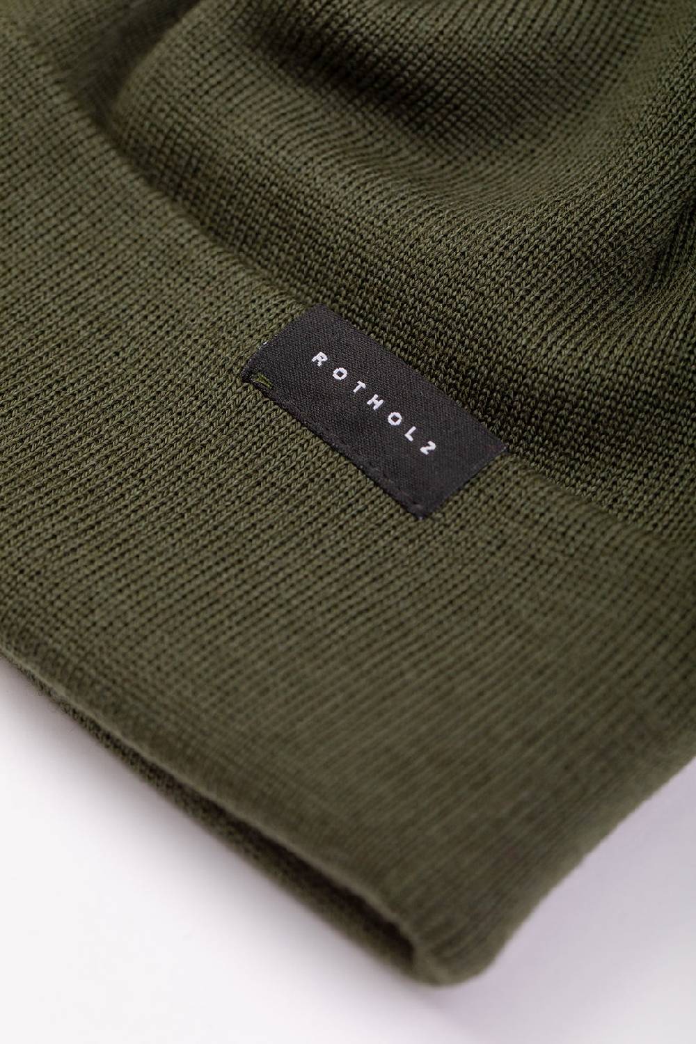 Rotholz Kurze Mütze Merino Fein - Olive Exklusivangebot
