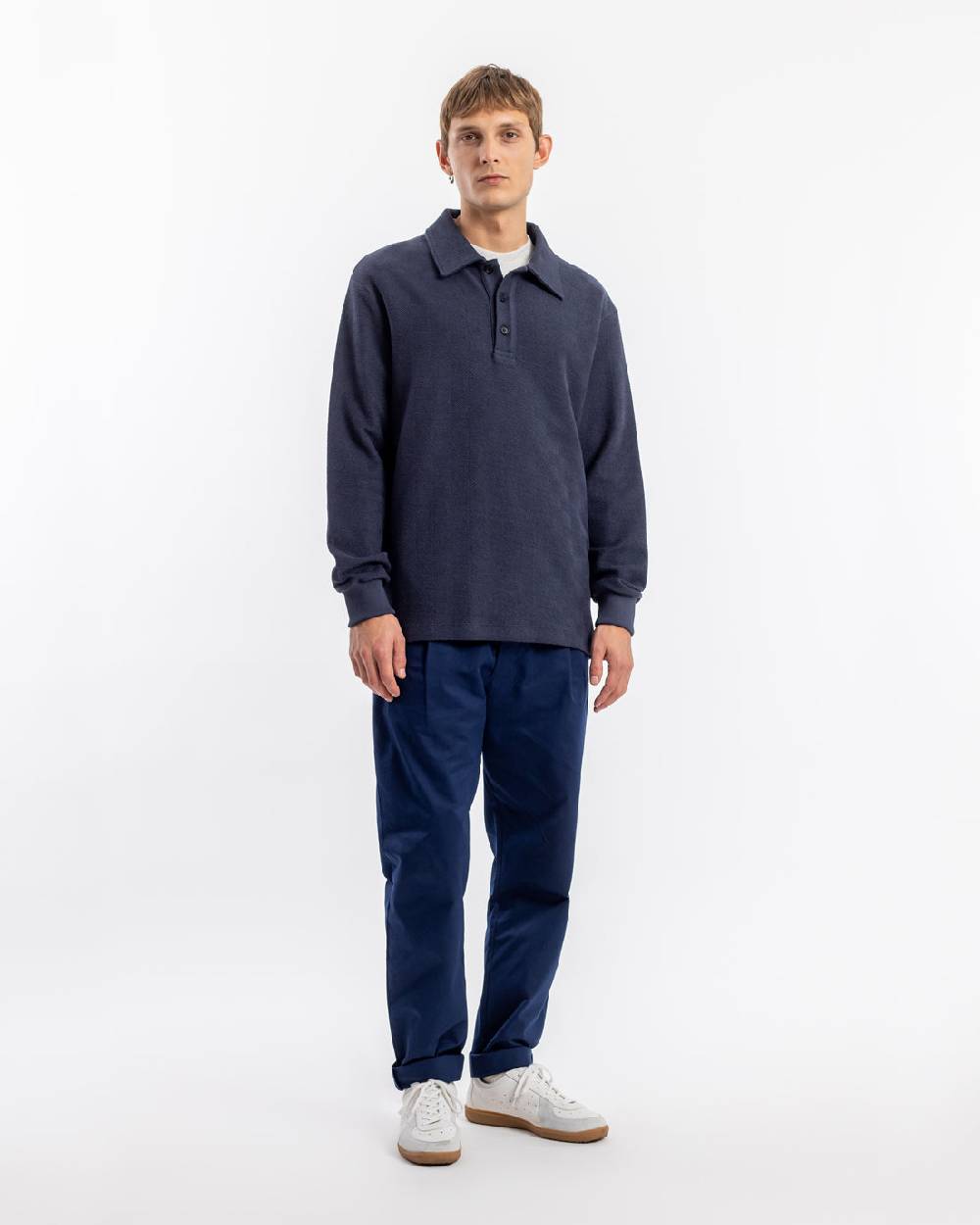 Rotholz Polo Jersey Bio Baumwolle - Dunkelblau Exklusive Angebote