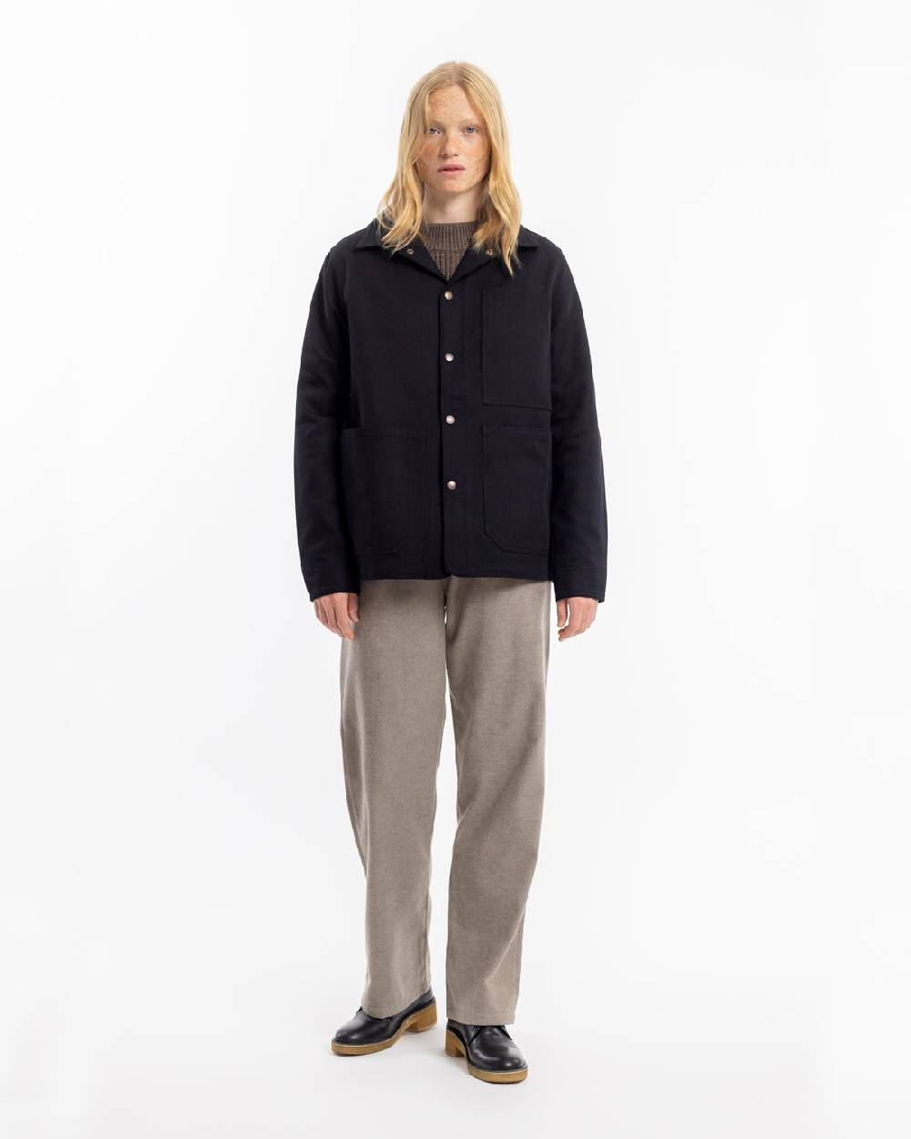Rotholz Leichte Jacke Bio Baumwolle - Schwarz Wochenangebot