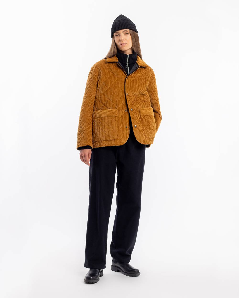 Rotholz Gesteppte Cord Jacke - Toffee Begrenzte Freigabe