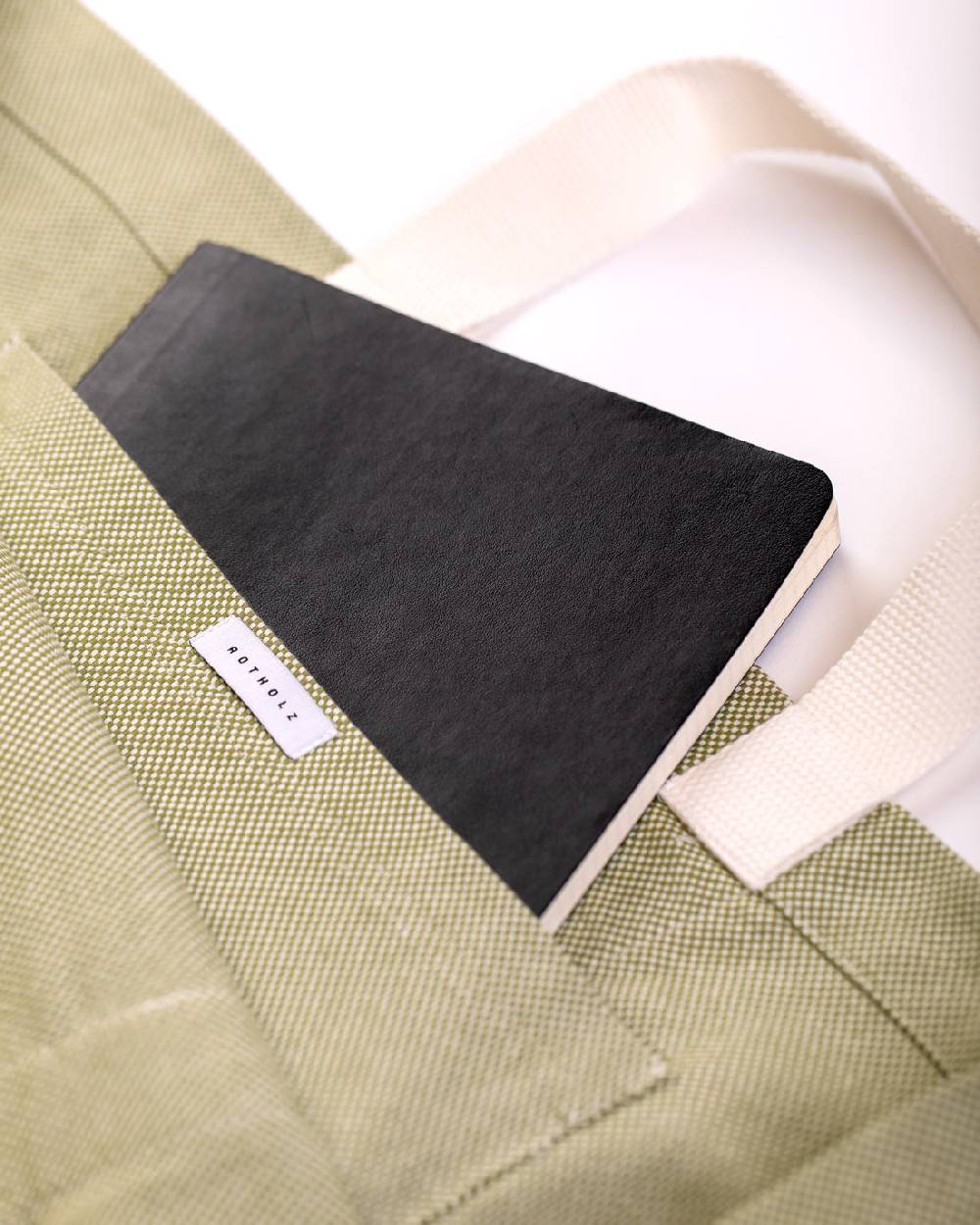 Rotholz Weekend Tote Bag aus Bio Canvas Grün Zeitbegrenzte Promotion
