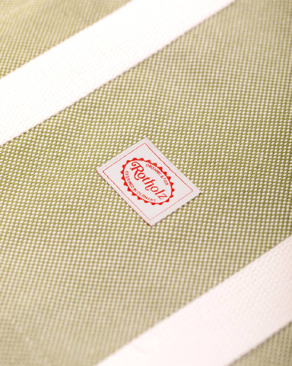 Rotholz Weekend Tote Bag aus Bio Canvas Grün Zeitbegrenzte Promotion