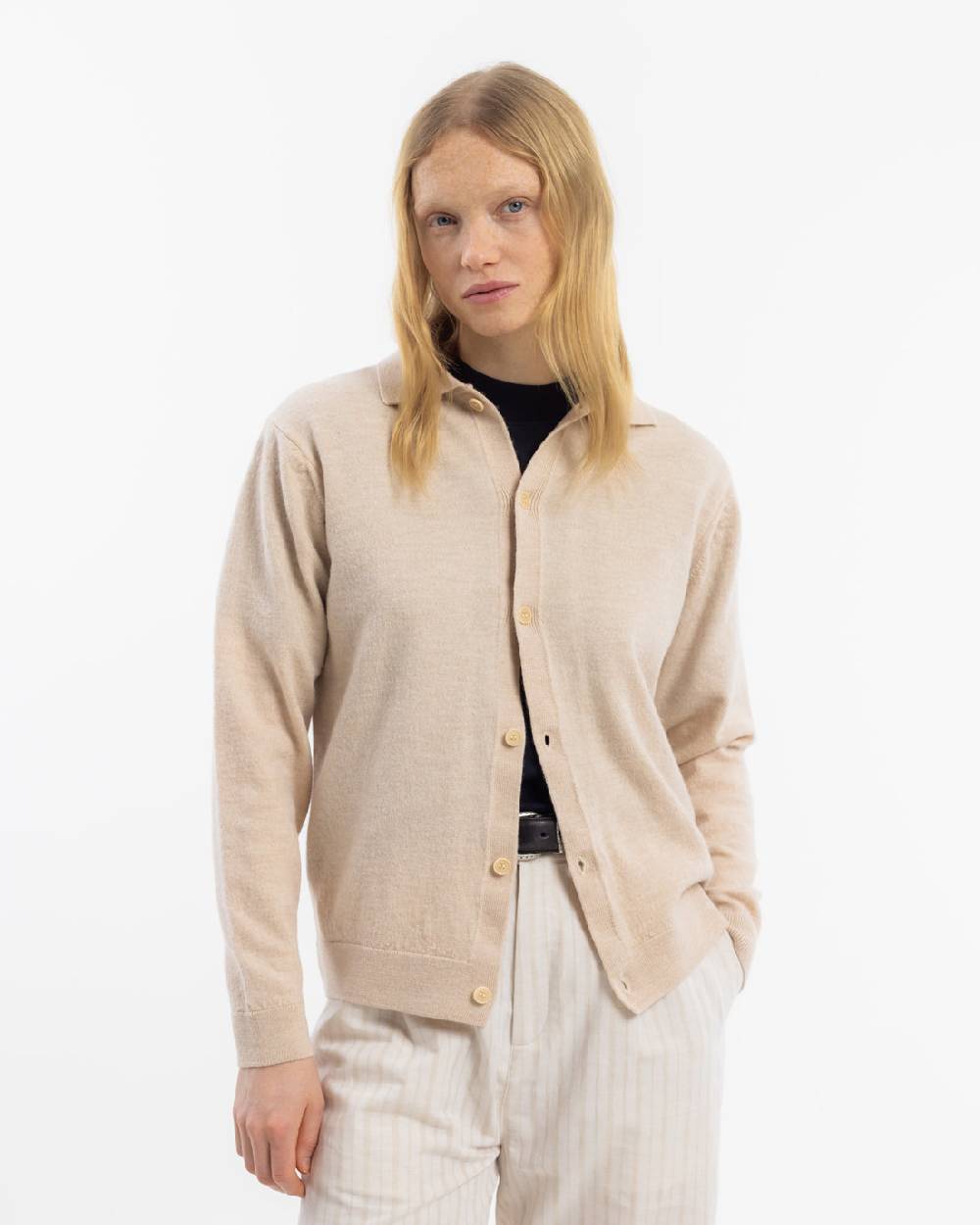 Rotholz Strick Shirt Merinowolle - Sand Bis zu 60% Rabatt