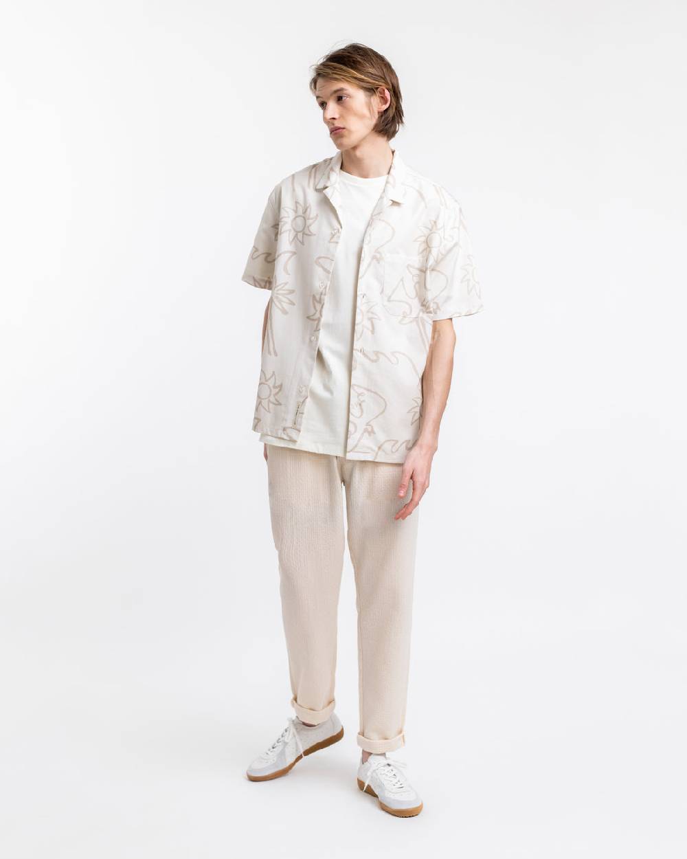 Rotholz Beachside Bowling Hemd Off-White Fabrikladen