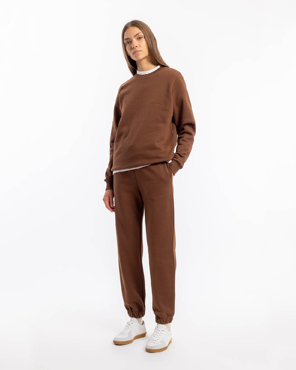 Rotholz Logo Sweatpants Bio Baumwolle - Braun Rabatt