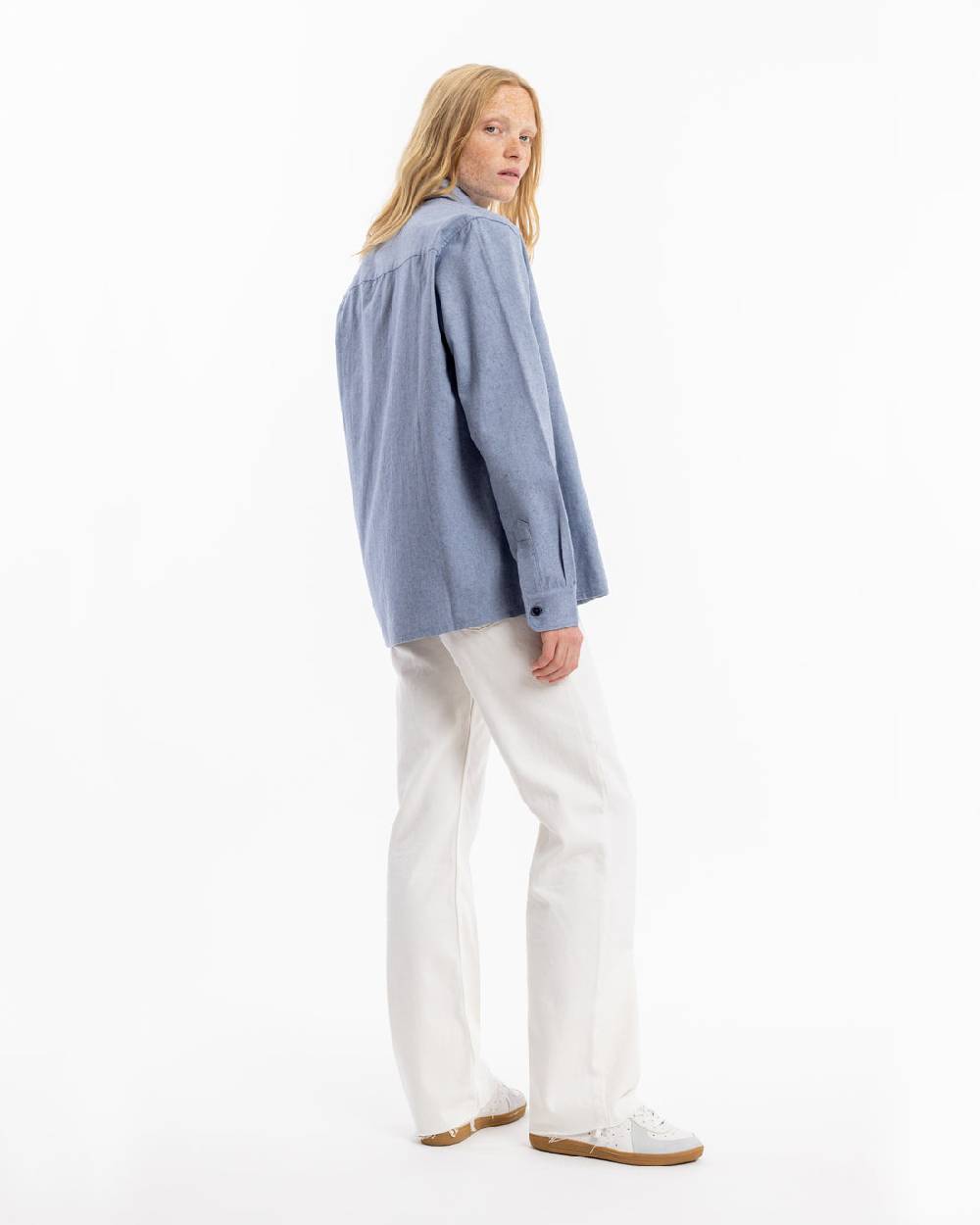 Rotholz Hemd Bio Baumwolle - Denim Blau Exklusivangebot