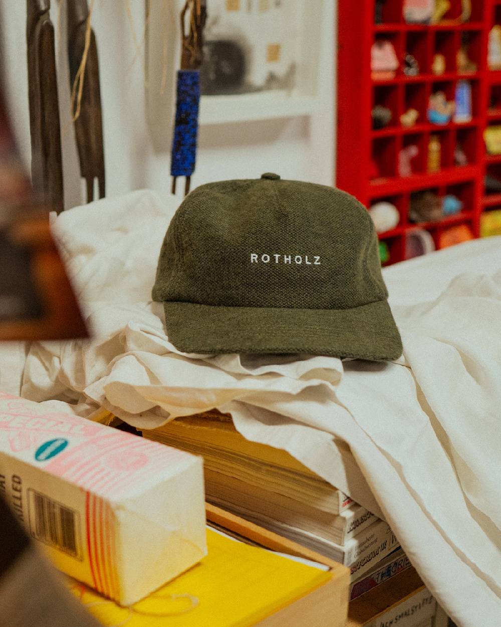 Rotholz Flannel Floppy Cap Bio Baumwolle - Grün Black Friday