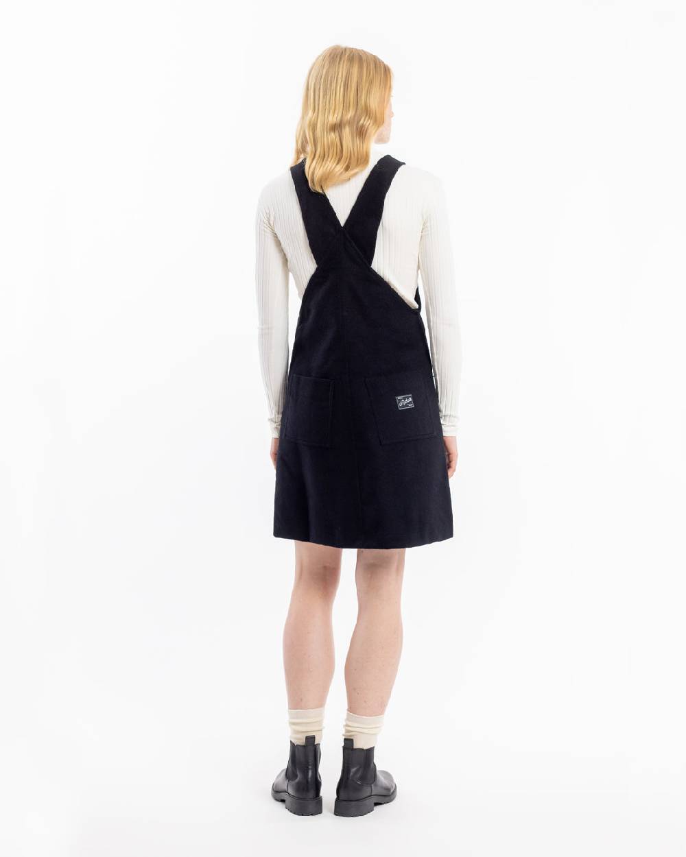 Rotholz Moleskin Latzkleid Bio Baumwolle - Schwarz Bis zu 60% Rabatt