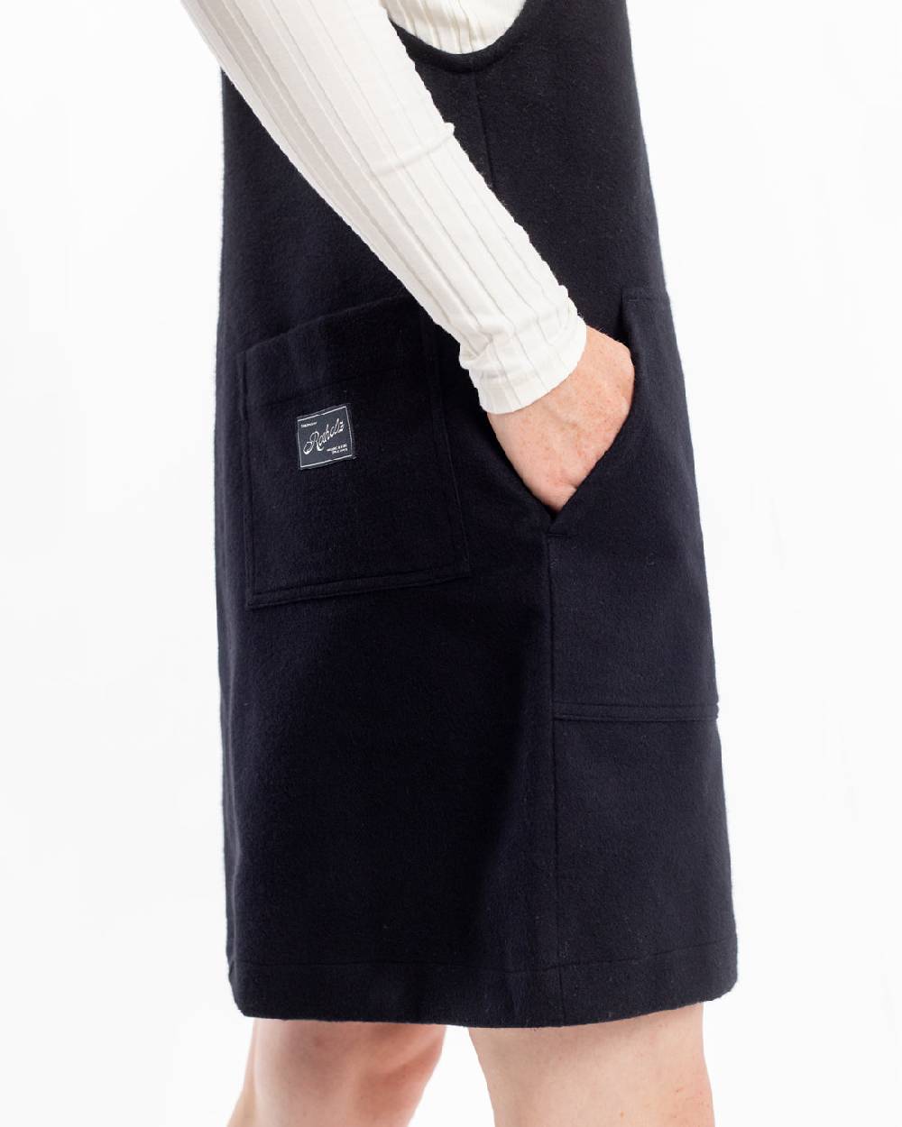 Rotholz Moleskin Latzkleid Bio Baumwolle - Schwarz Bis zu 60% Rabatt