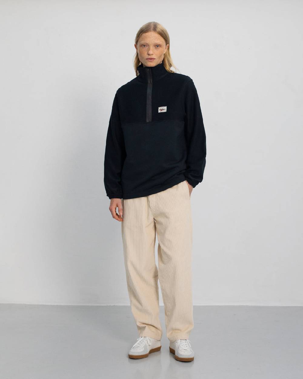 Rotholz Divided Sweatshirt Bio Baumwolle - Schwarz Tiefpreis