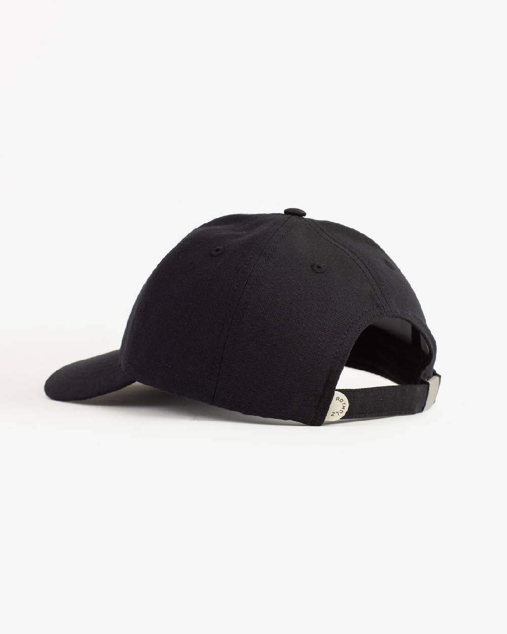 Rotholz Logo Dad Cap Bio Baumwolle - Schwarz Speichern exportieren