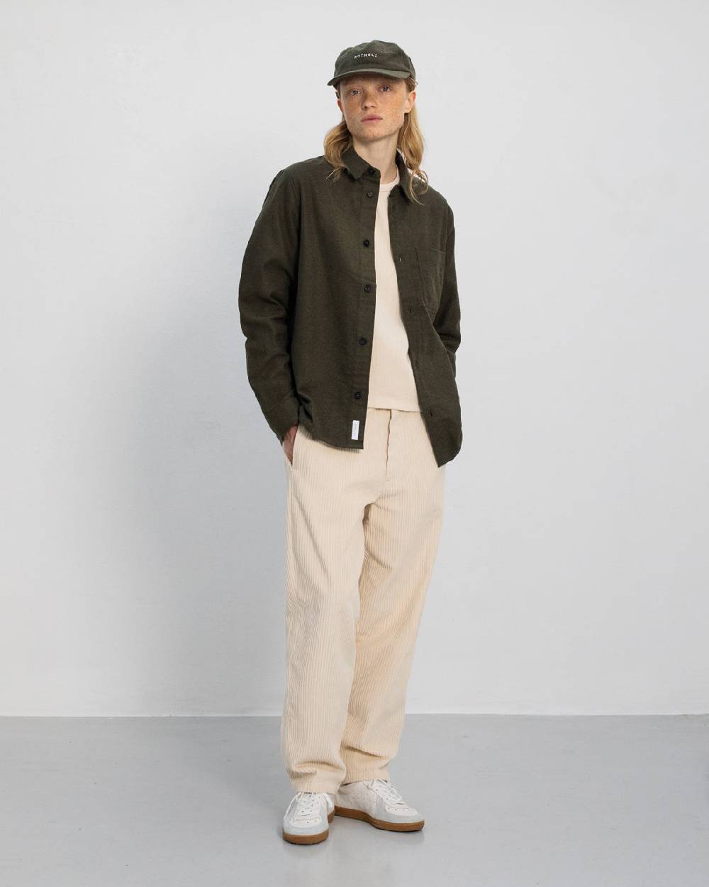 Rotholz Flannel Hemd Bio Baumwolle - Grün Hotsell