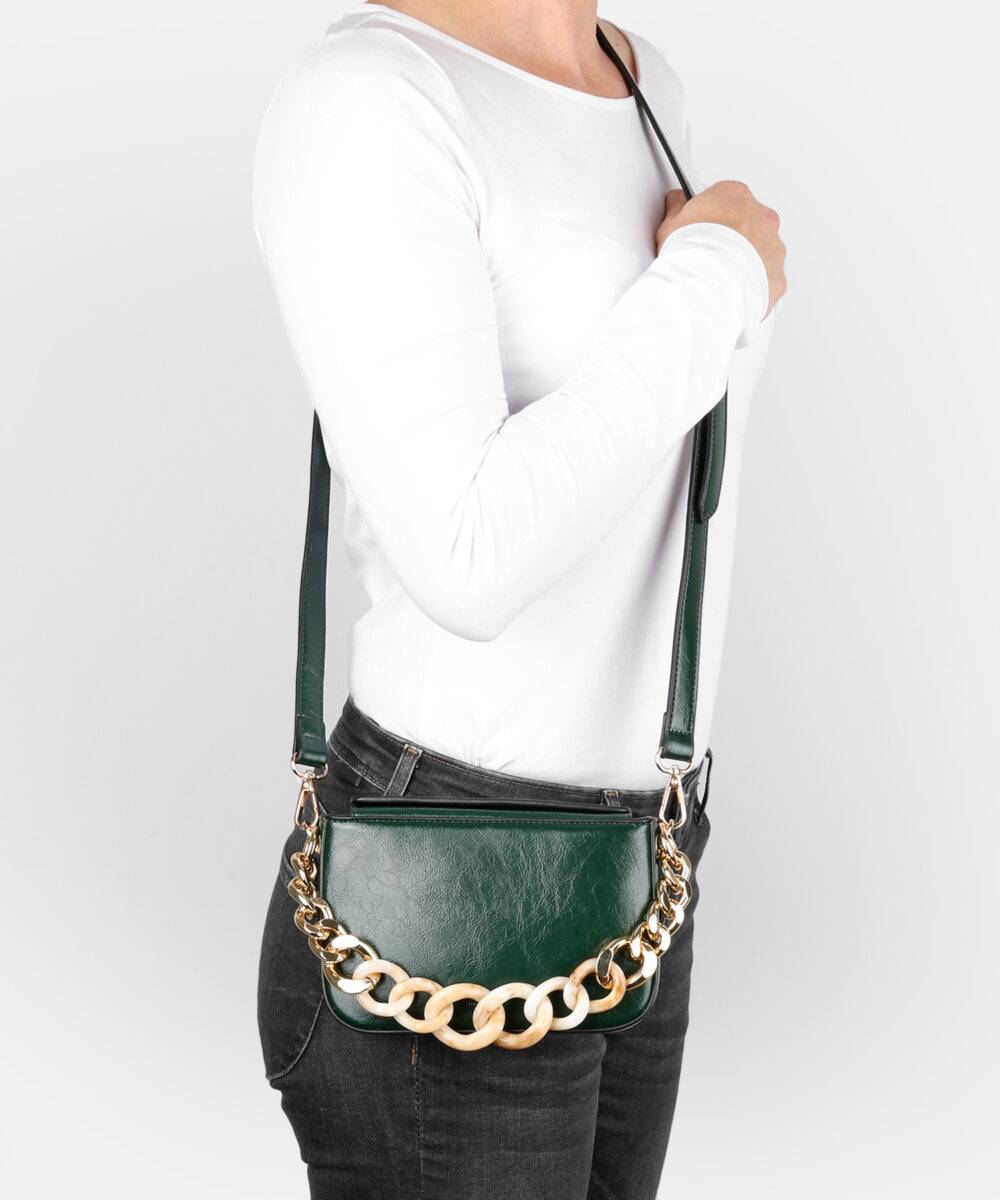 Seidenfelt Sokna Shoulderbag with chain Speichern exportieren