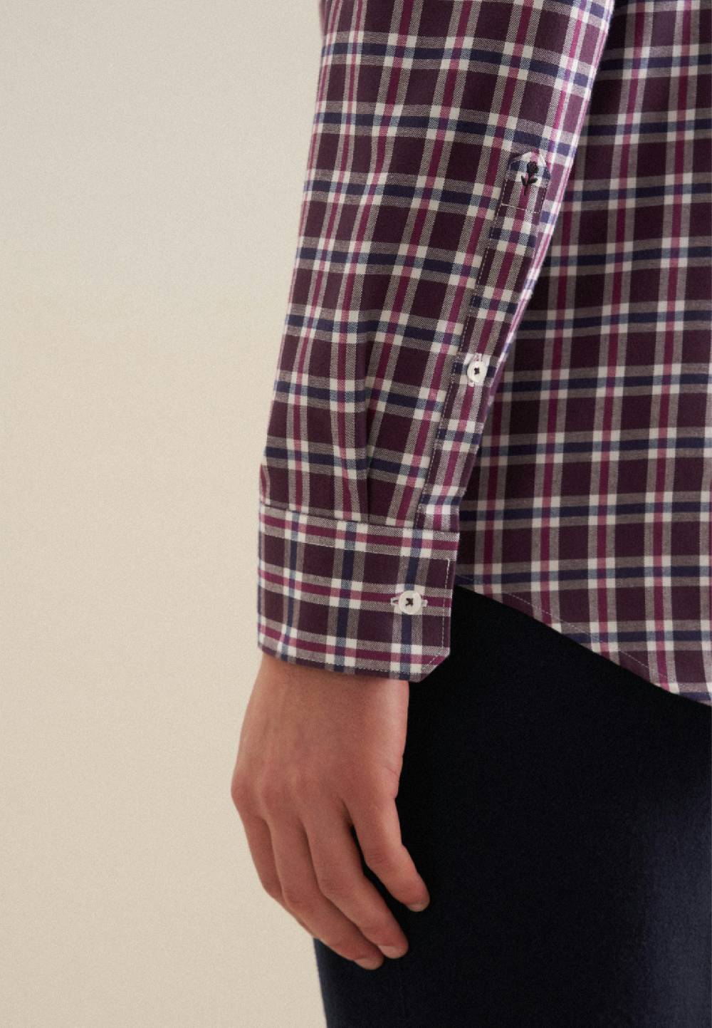 Seidensticker Flanell Flanellhemd in Slim mit Button-Down-Kragen Nur noch ein Tag übrig