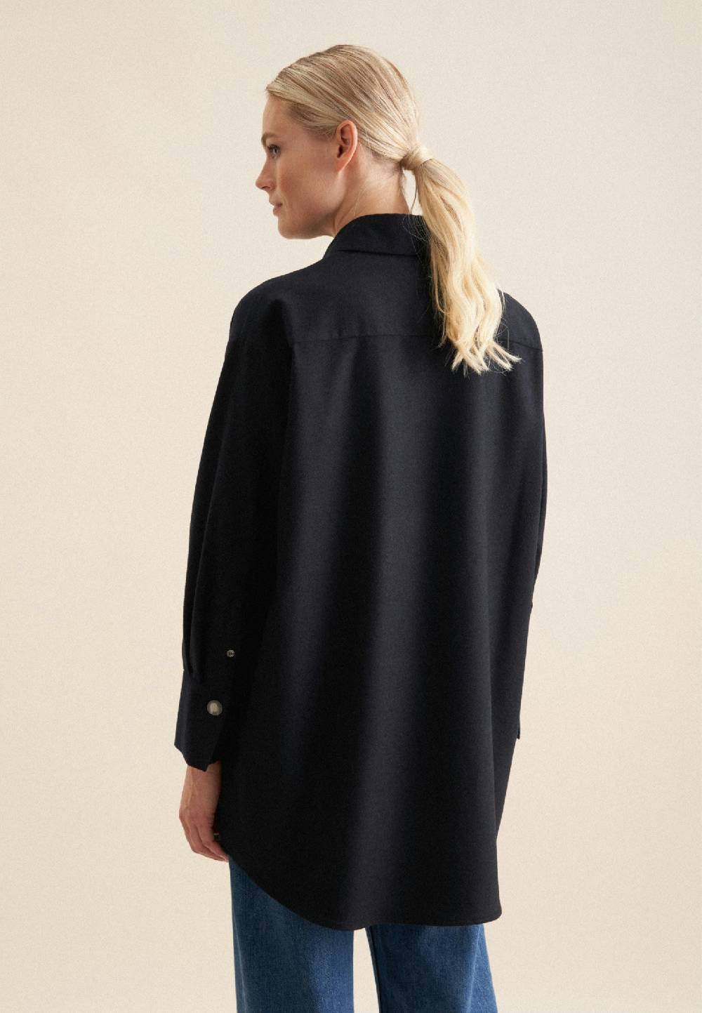 Seidensticker Flanell Longbluse Im Verkauf