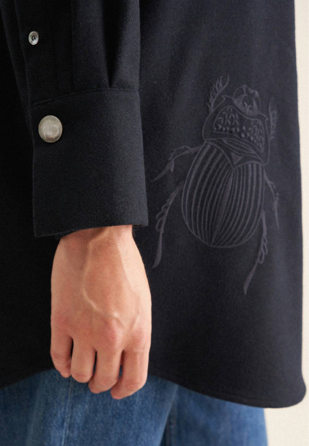 Seidensticker Flanell Longbluse Im Verkauf