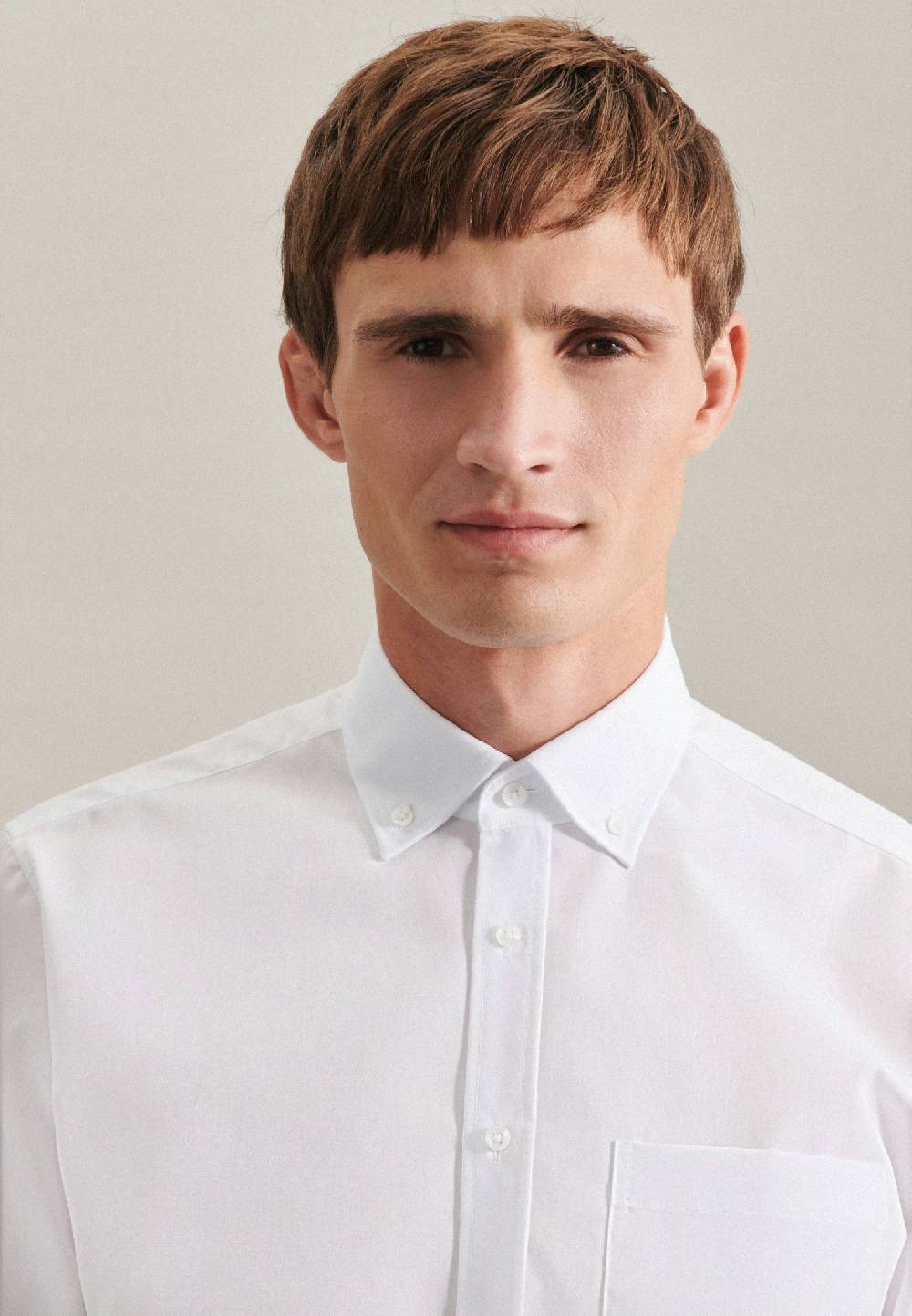 Seidensticker Bügelfreies Popeline Business Hemd in Regular mit Button-Down-Kragen 50% Rabatt für begrenzte Zeit
