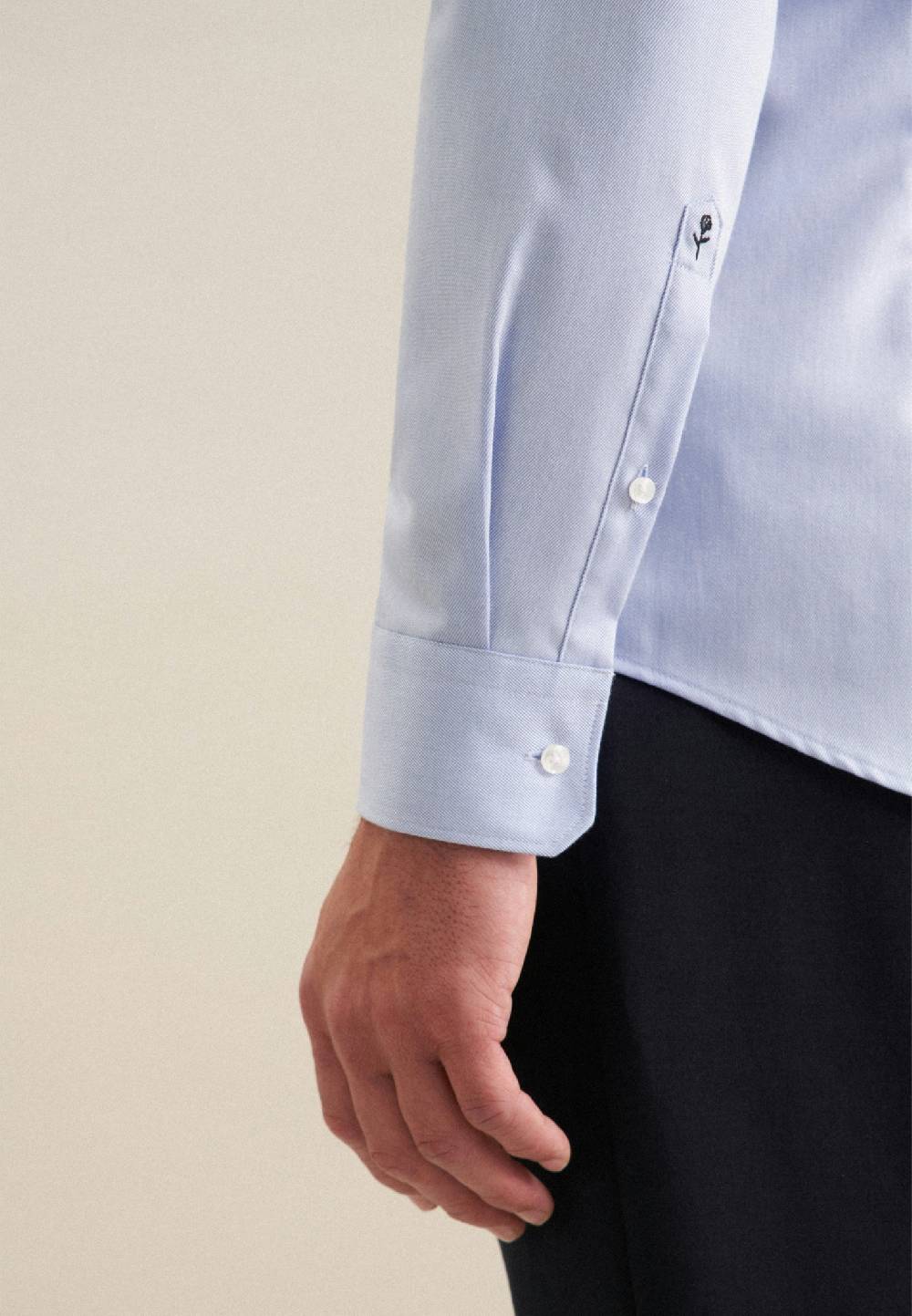 Seidensticker Bügelfreies Twill Business Hemd in Slim mit Kentkragen Online