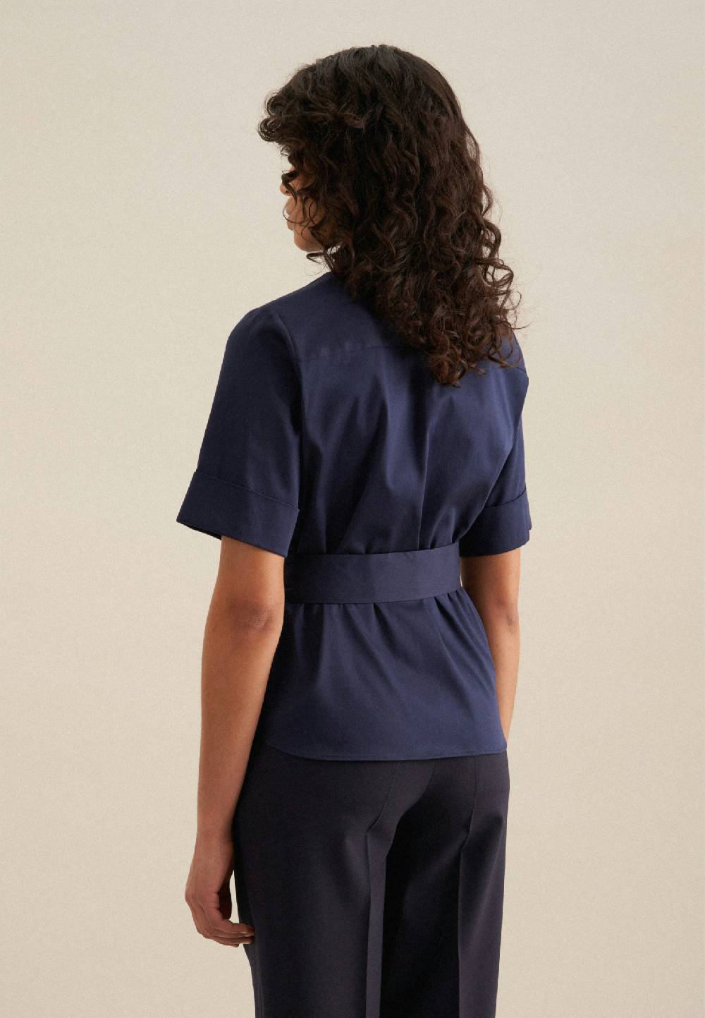 Seidensticker Kurzarm Satin Hemdbluse Zeitlich begrenztes Angebot