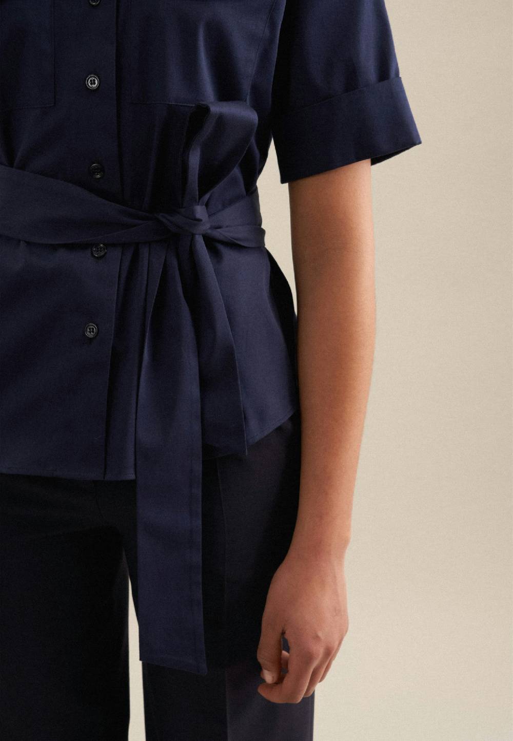 Seidensticker Kurzarm Satin Hemdbluse Zeitlich begrenztes Angebot