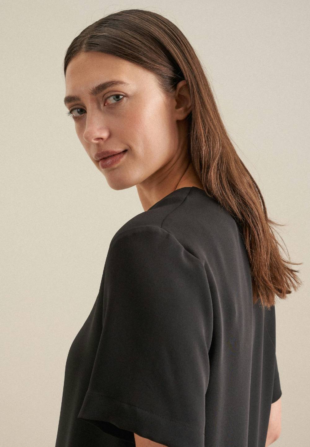 Seidensticker V-Neck Shirtbluse Regular Osterangebot