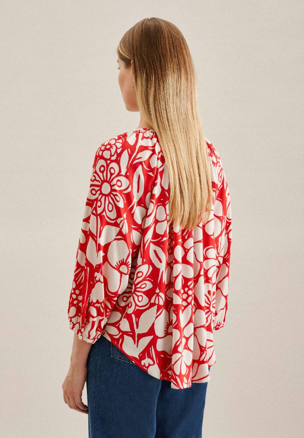 Seidensticker 3/4-Arm Satin Shirtbluse Lagerräumung