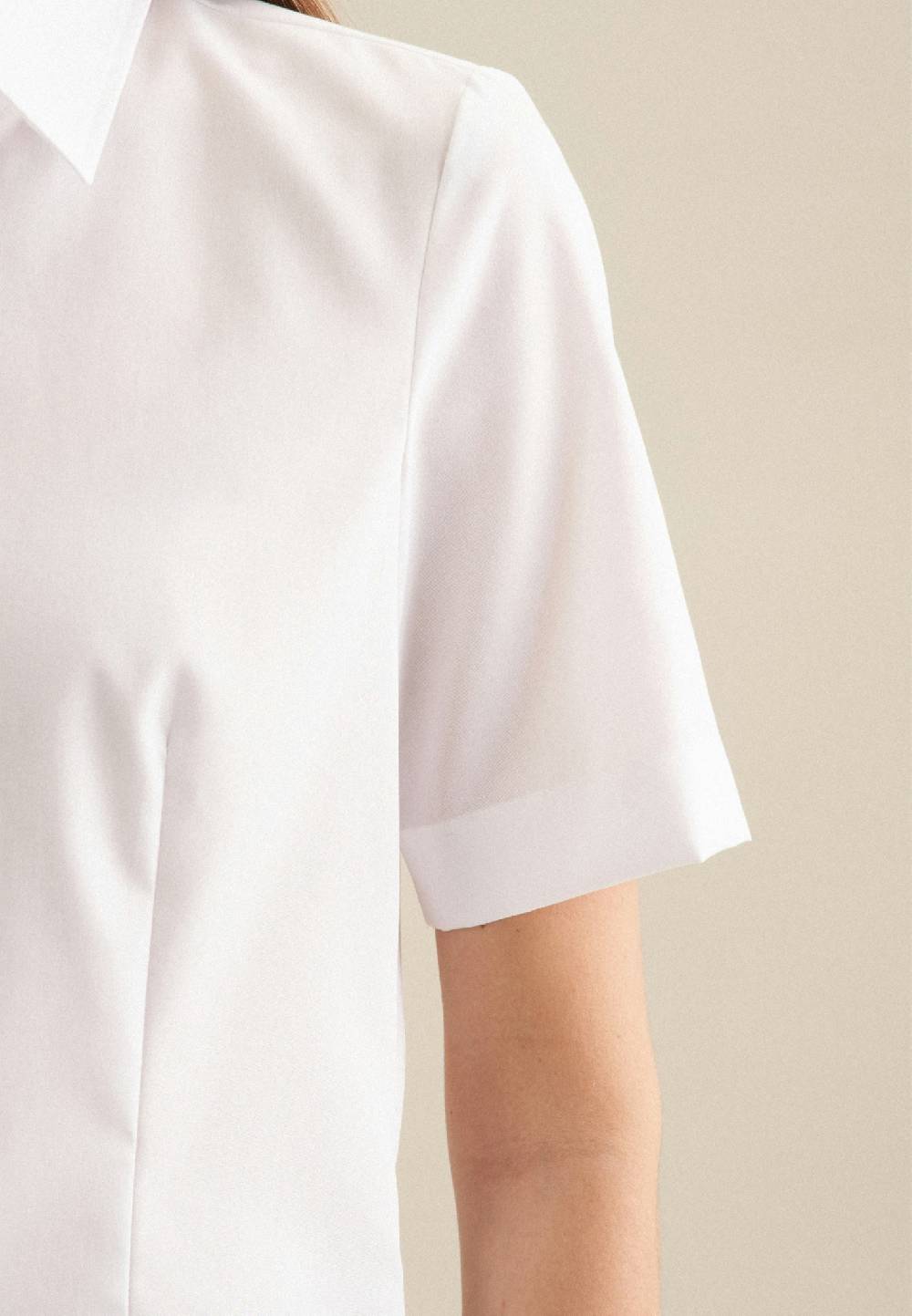 Seidensticker Bügelfreie Kurzarm Fil a fil Hemdbluse Wochenangebot