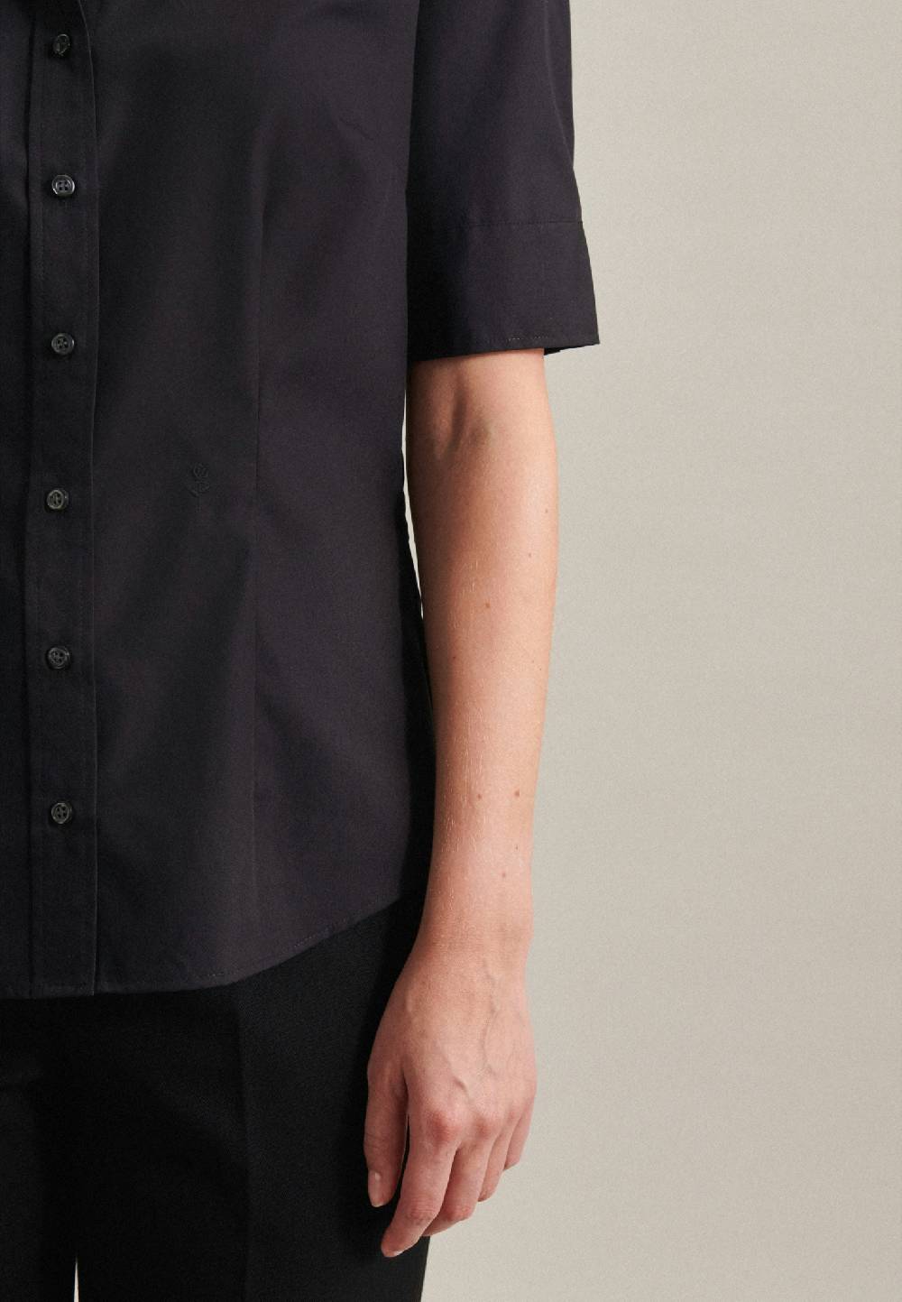 Seidensticker Bügelfreie Kurzarm Popeline Hemdbluse Bis zu 60% Rabatt